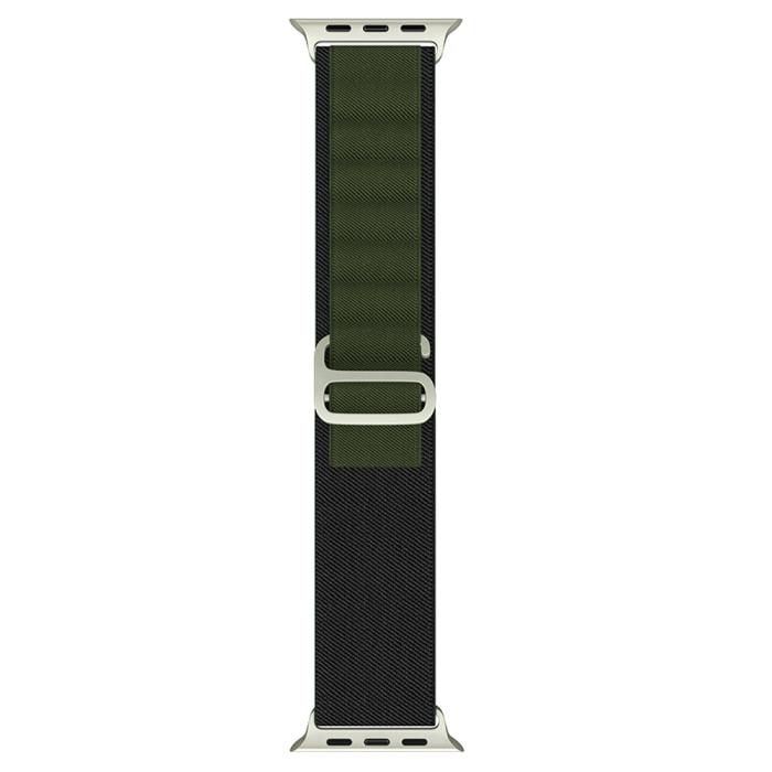 Bild 3, ColorPop Apple Watch 42/44/45/46/49 mm Armband Alpine Pro Loop Svart/Grön - Teknikhallen.se