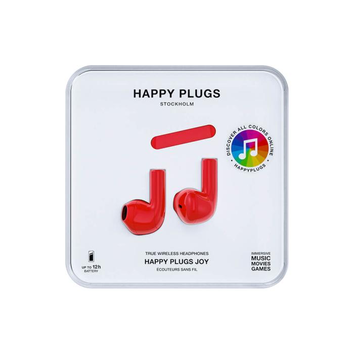 Bild 2, Happy Plugs Happy Plugs Joy Hörlurar In-Ear TWS Röd - Teknikhallen.se