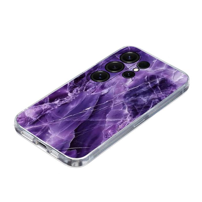 Bild 3,  Samsung Galaxy S26 Ultra Skal Marmor TPU Lila - Teknikhallen.se