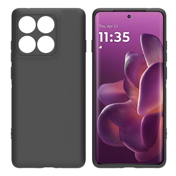 Bild 2,  Motorola Edge 60 Pro Skal TPU Slim Matt Svart - Teknikhallen.se