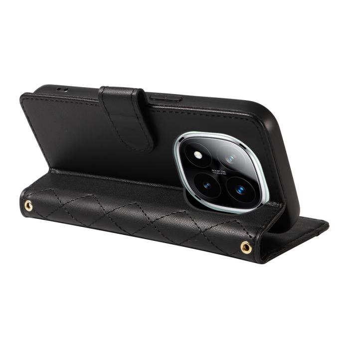 Bild 4,  Xiaomi Redmi Note 14 Pro/Pro Plus 5G Fodral Rhombus Läder - Teknikhallen.se