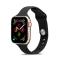  Silikon Armband Apple Watch 42/44/45/49 mm Svart - Teknikhallen.se