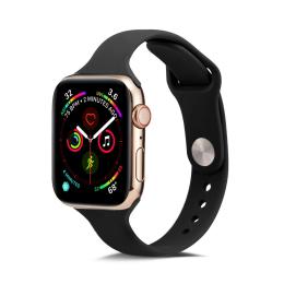  Silikon Armband Apple Watch 42/44/45/49 mm Svart - Teknikhallen.se