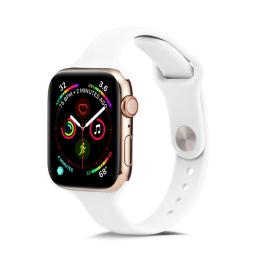  Silikon Armband Apple Watch 42/44/45/49 mm Vit - Teknikhallen.se