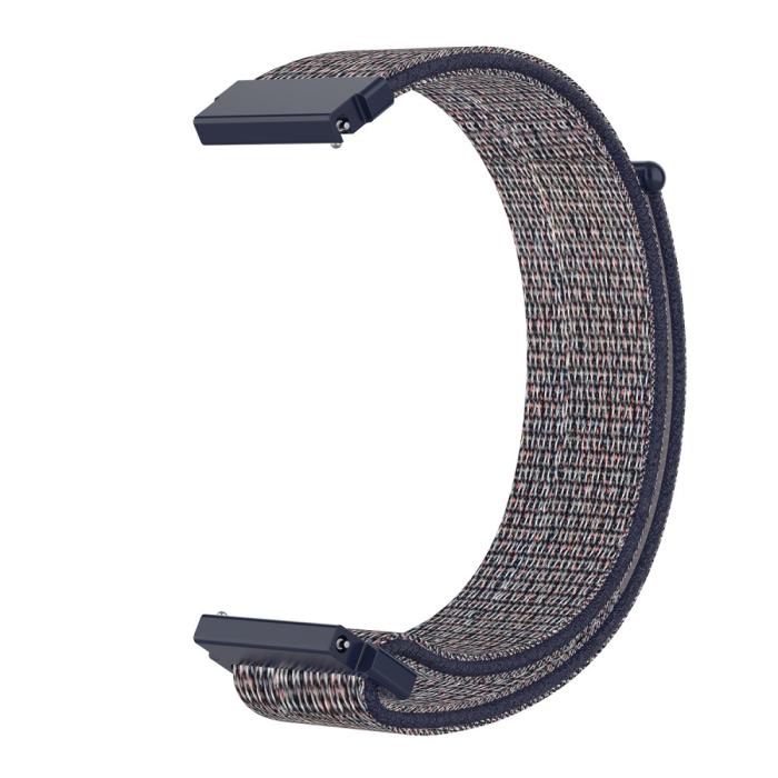 Bild 2,  Nylon Armband Med Kardborreband Fäste - Blå (22mm) - Teknikhallen.se