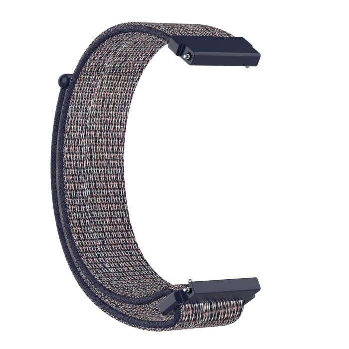 Bild 3,  Nylon Armband Med Kardborreband Fäste - Blå (22mm) - Teknikhallen.se