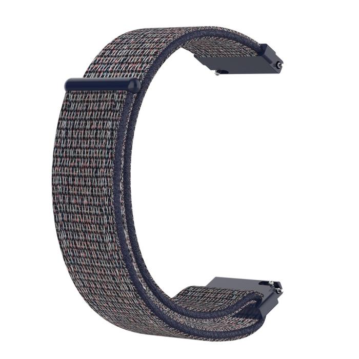 Bild 4,  Nylon Armband Med Kardborreband Fäste - Blå (22mm) - Teknikhallen.se