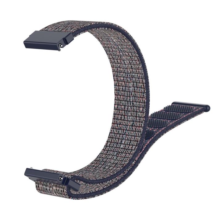 Bild 5,  Nylon Armband Med Kardborreband Fäste - Blå (22mm) - Teknikhallen.se