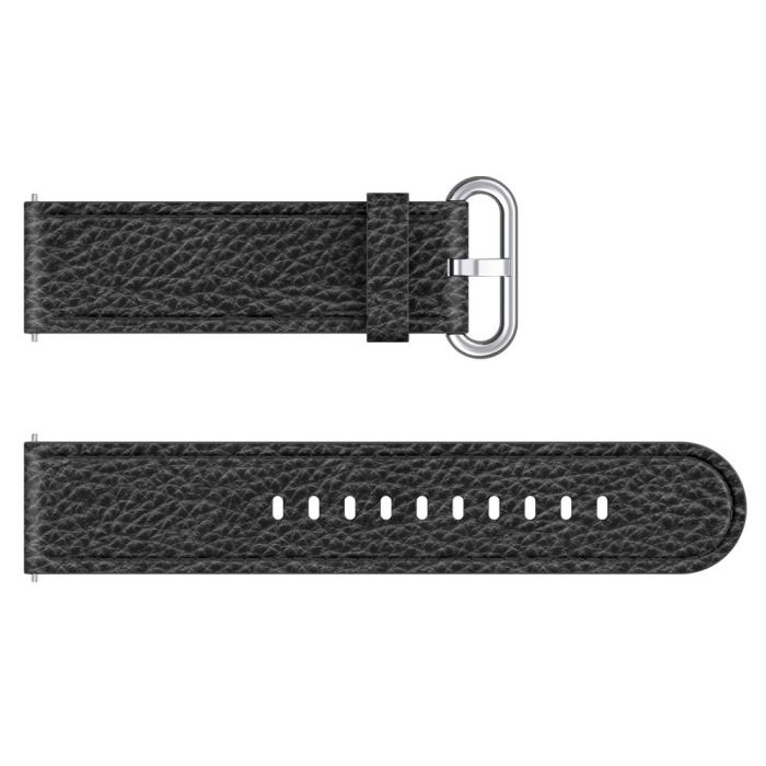 Bild 4,  Äkta Läder Armband Med Klasssikt Spänne - Svart (22mm) - Teknikhallen.se