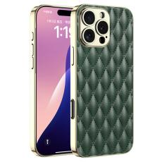 GKK GKK iPhone 16 Pro Max Skal Diamond Hybrid L&auml;der M&ouml;rk Gr&ouml;n - Teknikhallen.se