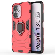  Xiaomi Redmi 13C 4G Skal Armor Hybrid Kickstand R&ouml;d - Teknikhallen.se