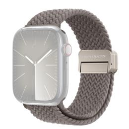 DUX DUCIS DUX DUCIS Apple Watch 38/40/41 Armband Flätat Grå - Teknikhallen.se