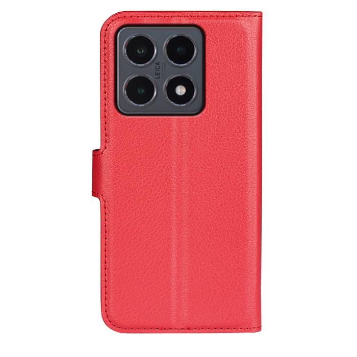 Bild 3,  Xiaomi 15T Fodral Litchi Läder Röd - Teknikhallen.se