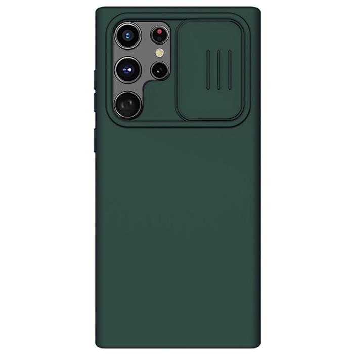 Bild 2, NILLKIN NILLKIN Samsung Galaxy S22 Ultra Skal CamShield Liquid Grön - Teknikhallen.se