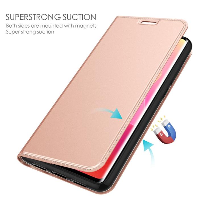 Bild 3,  OnePlus Nord 5 5G Fodral Flip Läder Roséguld - Teknikhallen.se