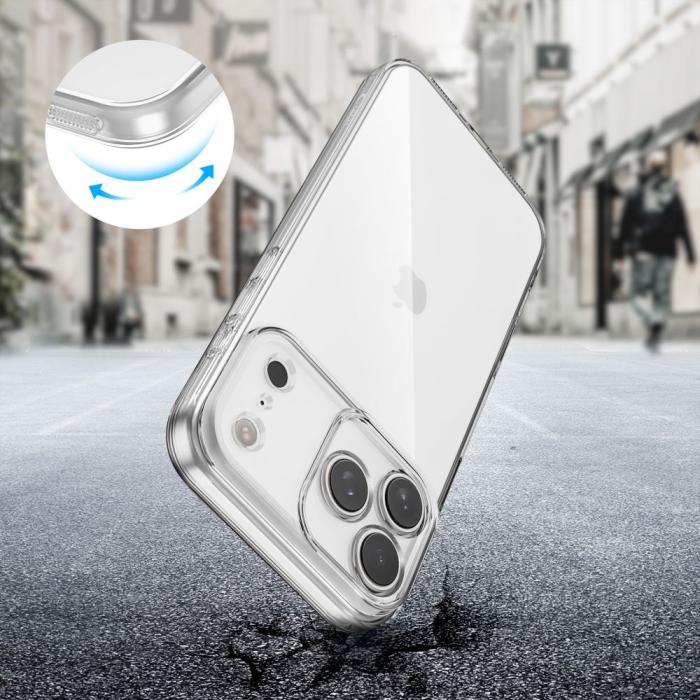 Bild 2, Tech-Protect Tech-Protect iPhone 17 Pro Skal FlexAir Transparent - Teknikhallen.se