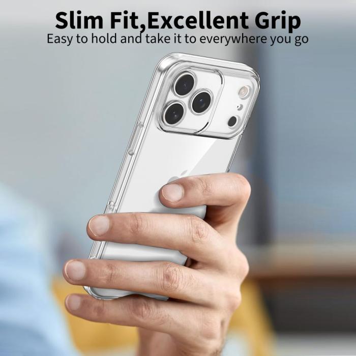 Bild 4, Tech-Protect Tech-Protect iPhone 17 Pro Skal FlexAir Transparent - Teknikhallen.se