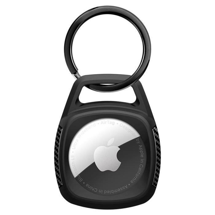 Bild 2, Spigen Spigen Apple AirTag 2/1 Skal Rugged Armor Matt Svart - Teknikhallen.se