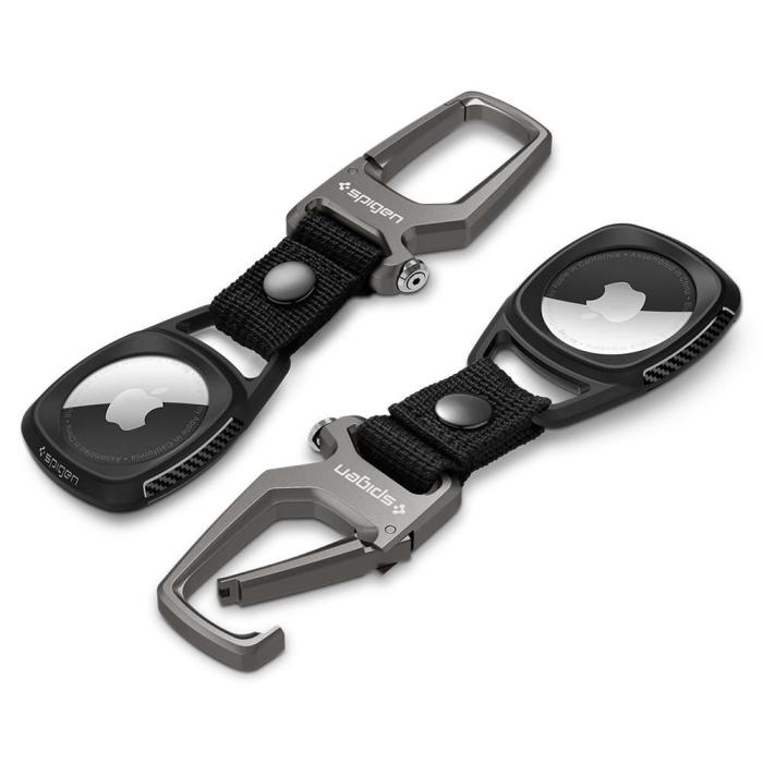 Bild 3, Spigen Spigen Apple AirTag 2/1 Skal Rugged Armor Matt Svart - Teknikhallen.se