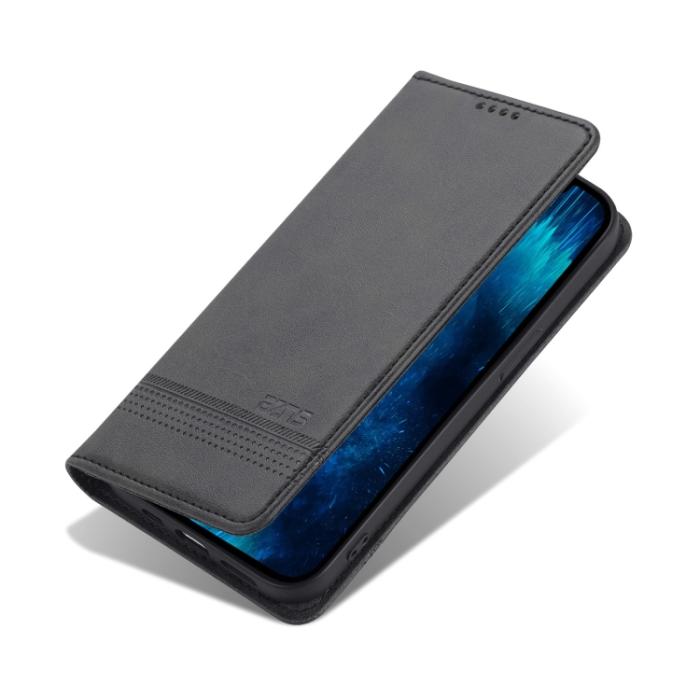 Bild 3, AZNS AZNS iPhone 14 Pro Fodral Flip Läder Svart - Teknikhallen.se