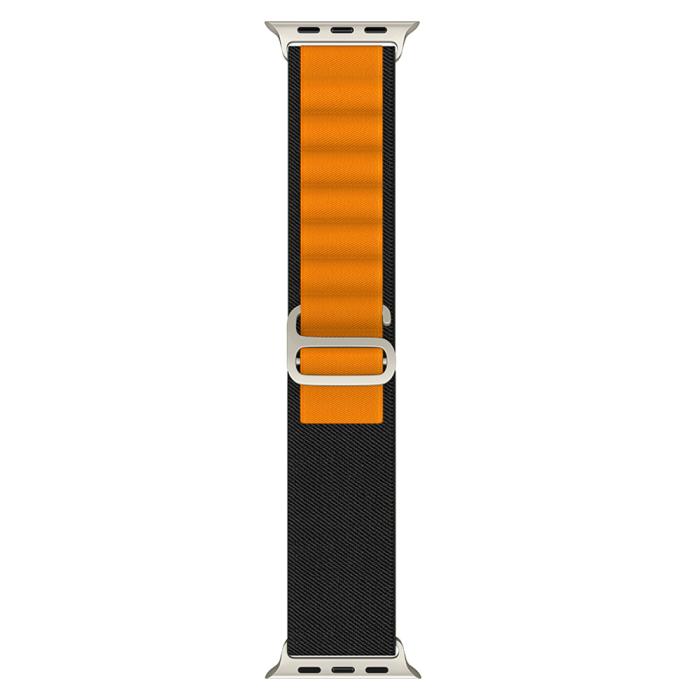 Bild 3, ColorPop Apple Watch 38/40/41/42 mm Armband Alpine Pro Loop Svart/Orange - Teknikhallen.se
