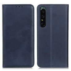  Sony Xperia 1 V Fodral Flip Split L&auml;der Bl&aring; - Teknikhallen.se