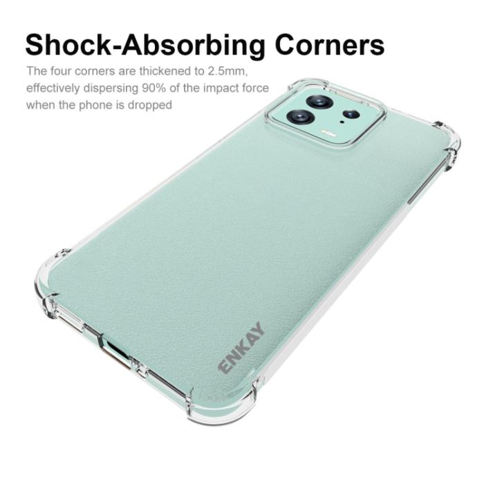 Bild 4, ENKAY ENKAY Xiaomi 13 5G Skal Shockproof TPU Transparent - Teknikhallen.se
