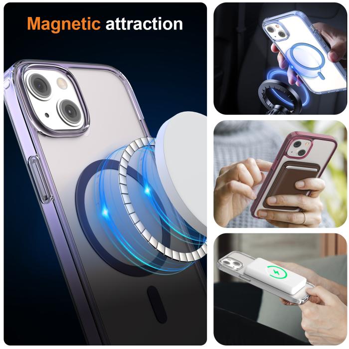 Bild 6, ColorPop ColorPop iPhone 13 Skal CH MagSafe Transparent/Mörk Blå - Teknikhallen.se