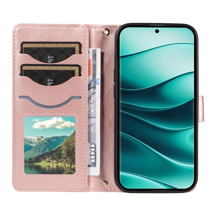 Bild 2,  Xiaomi Redmi Note 14 Pro/Pro Plus 5G Fodral Rhombus Läder - Teknikhallen.se