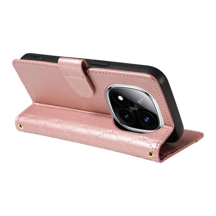 Bild 4,  Xiaomi Redmi Note 14 Pro/Pro Plus 5G Fodral Rhombus Läder - Teknikhallen.se
