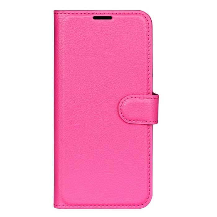 Bild 5,  Samsung Galaxy S25 Plus Fodral Litchi Läder Rosa - Teknikhallen.se