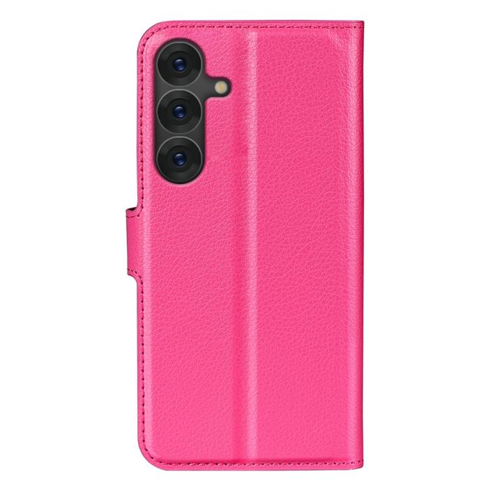 Bild 6,  Samsung Galaxy S25 Plus Fodral Litchi Läder Rosa - Teknikhallen.se