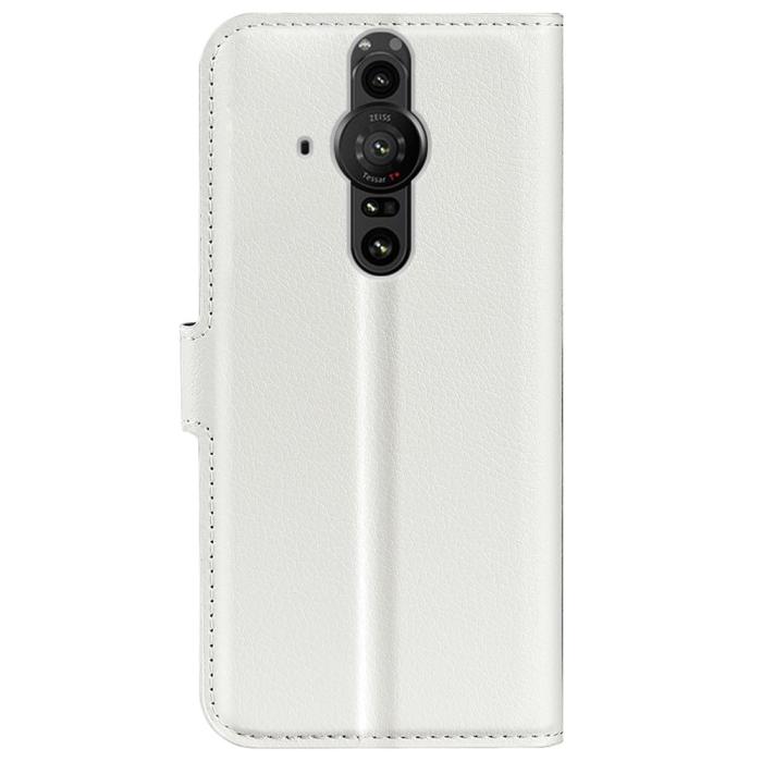 Bild 3,  Sony Xperia Pro-I Fodral Litchi Textur Vit - Teknikhallen.se