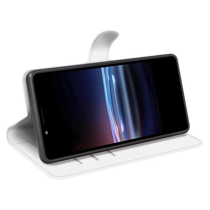 Bild 5,  Sony Xperia Pro-I Fodral Litchi Textur Vit - Teknikhallen.se