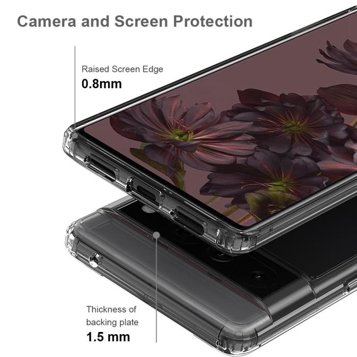Bild 3,  Google Pixel 7 Pro Skal Akryl/TPU Transparent - Teknikhallen.se