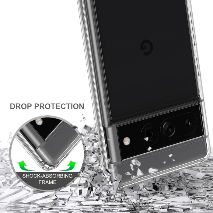 Bild 4,  Google Pixel 7 Pro Skal Akryl/TPU Transparent - Teknikhallen.se