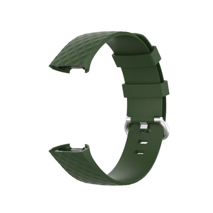Bild 2,  Armband Fitbit Charge 3 / 4 Mörk Grön - Teknikhallen.se