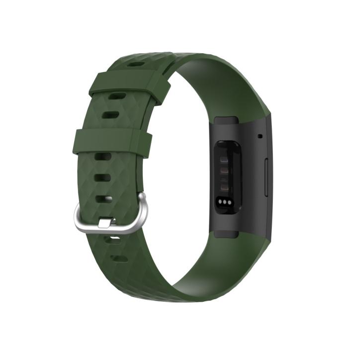 Bild 3,  Armband Fitbit Charge 3 / 4 Mörk Grön - Teknikhallen.se