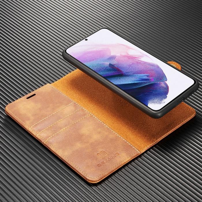 Bild 4, DG.MING Samsung Galaxy S21 - DG.MING 2in1 Magnet Fodral - Brun - Teknikhallen.se