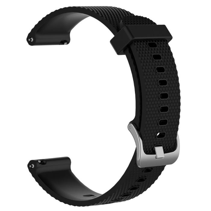 Bild 2,  Diamond Silikon Armband För Smartwatch - Svart (22mm) - Teknikhallen.se
