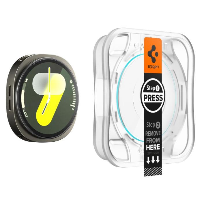 Bild 3, Spigen Spigen Galaxy Watch 8 40 mm 2-PACK Skärmskydd GLAS.tR 