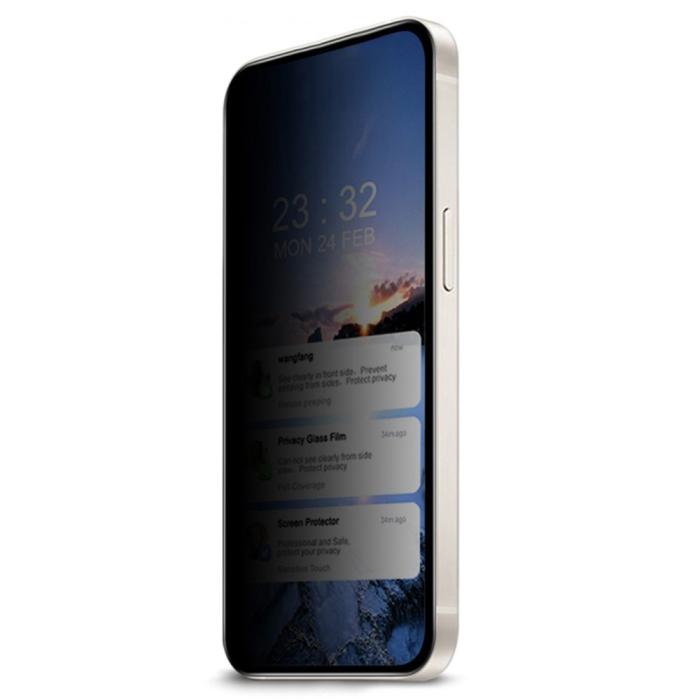 Bild 3,  Samsung Galaxy S23 Skärmskydd Härdat Glas Privacy - Teknikhallen.se