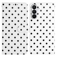  Samsung Galaxy A27 5G Fodral Med Prickm&ouml;nster Vit/Svart - Teknikhallen.se