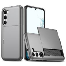  Samsung Galaxy S23 Plus Skal Med Kortfack Gr&aring; - Teknikhallen.se