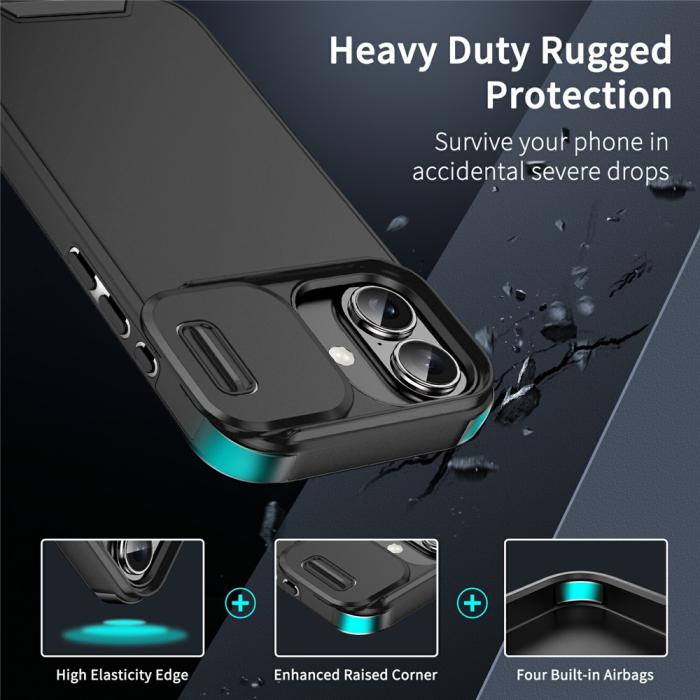 Bild 2,  iPhone 17 Skal Hybrid Armor CamCover Svart - Teknikhallen.se
