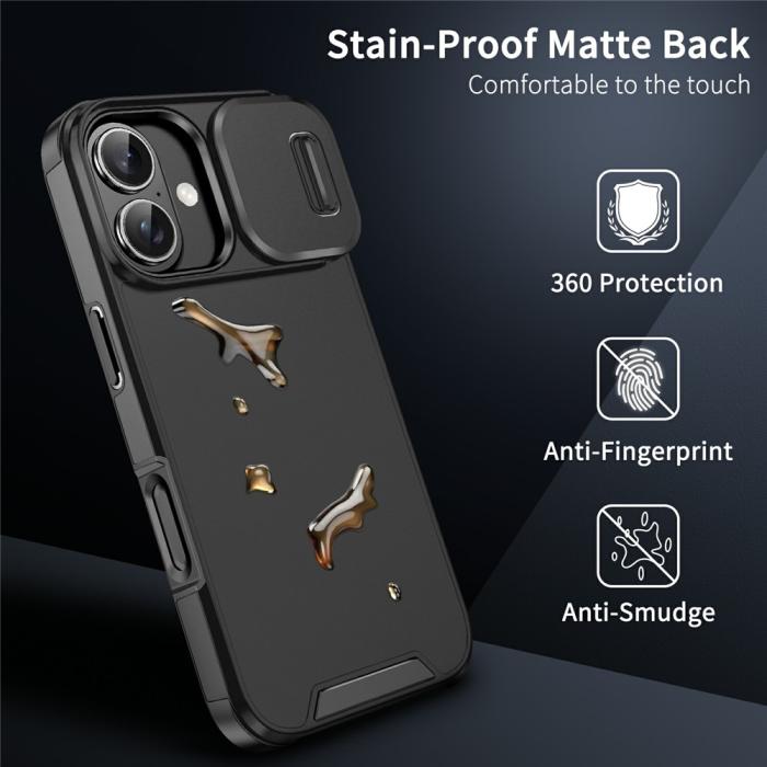 Bild 4,  iPhone 17 Skal Hybrid Armor CamCover Svart - Teknikhallen.se