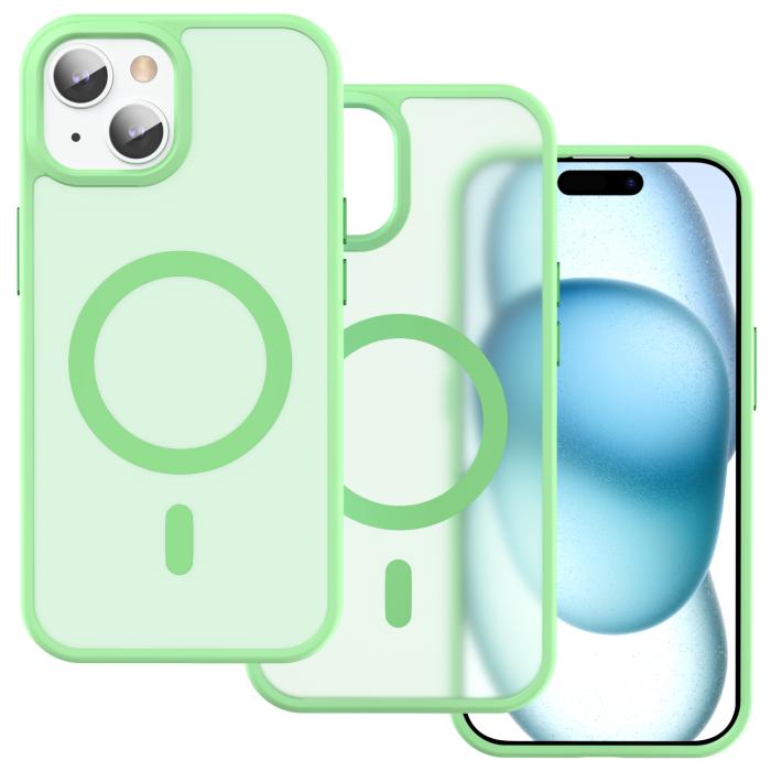 Bild 2, ColorPop ColorPop iPhone 15 Plus/14 Plus Skal CH MagSafe Matt Ljus Grön - Teknikhallen.se