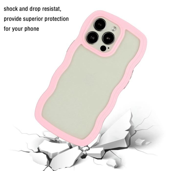 Bild 3,  iPhone 14 Pro Skal Wavy Hybrid Rosa - Teknikhallen.se