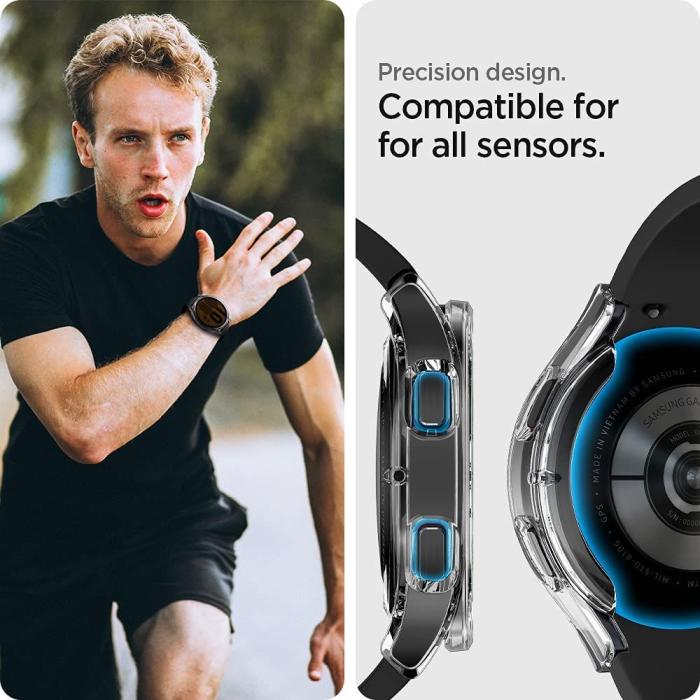 Bild 4, Spigen Spigen Galaxy Watch 4/5 44 mm Skal Ultra Hybrid Transparent - Teknikhallen.se