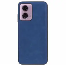  Motorola Moto G04 4G/G24 4G Retro L&auml;der Skal Bl&aring; - Teknikhallen.se